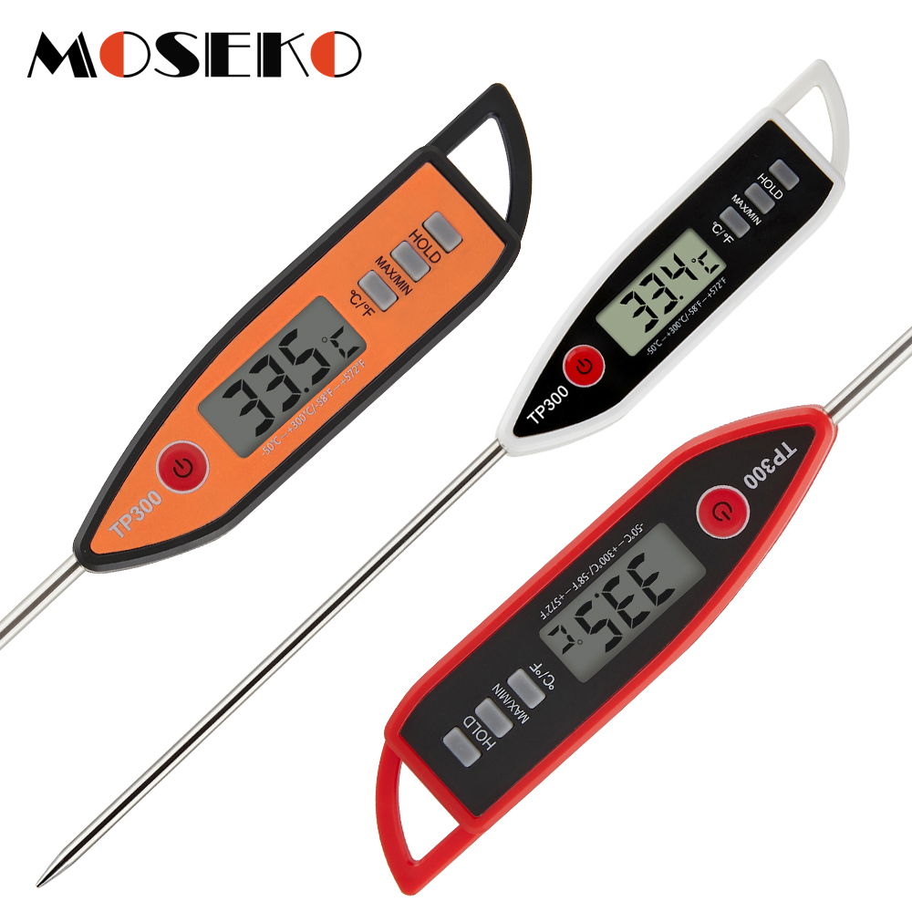 Buy Online Moseko Newest Digital Meat Thermometer For Food Cooking Barbecue Water Candy Oven Milk Grill Temperature Gauge Bbq Kitchen Tools Alitools