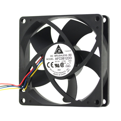 1pcs pwm fan For delta AFC0812DD DC12V 0.75A 8020 8CM 80mm 80x80x20mm 4Pin 4Wire high-speed Cooling Fan ► Photo 1/3
