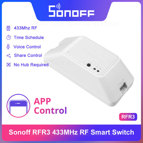 Itead Sonoff RF R3 433Mhz RF DIY Smart Home Wifi Switch Time Schedule Operate via eWeLink Works With Alexa Google Home IFTTT ► Photo 1/6