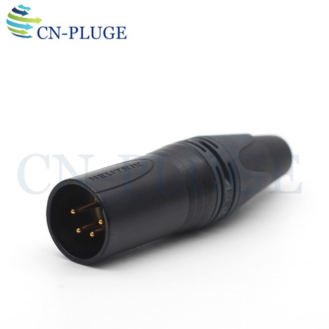 Neutrik NC4MXX-B XLR 4pin Cable Connector,Mic/Camera Audio Connector,4pin XLR Male Connector ► Photo 1/4