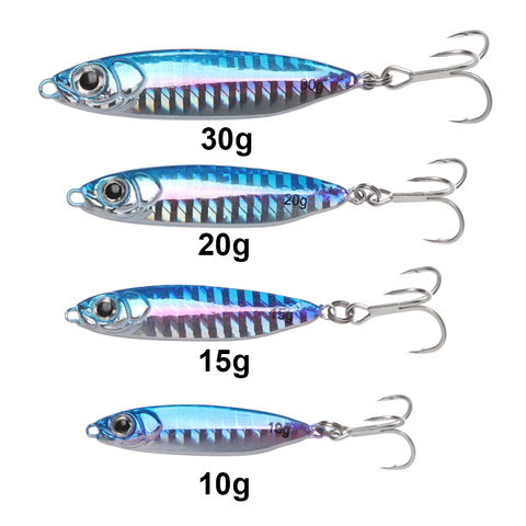 10/15/20/30g  jig Shone Hard Bait Fishing Feather Metal jigger Lure Accessories Colorful Crankbait Minnow Sinking Spinning Baits ► Photo 1/6