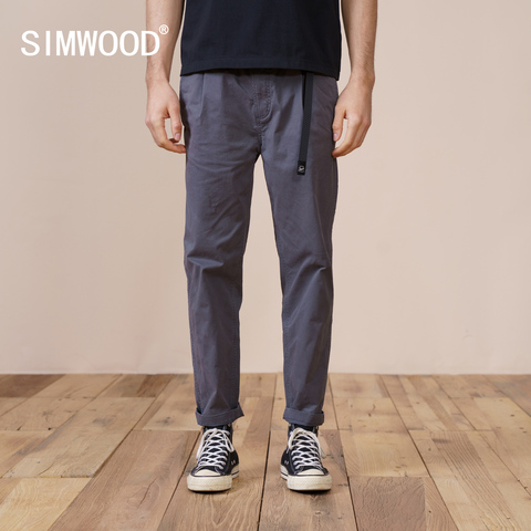 SIMWOOD 2022 Spring New Loose Tapered Ankle-length Pants Men Casual Hip Hop Streetwear  Plus Size Trousers Quality Clothing ► Photo 1/6