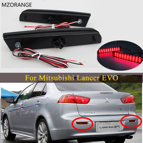 Led Rear Bumper Reflector Light For Mitsubishi Lancer EVO 2008-2014 Evolution X CZ4A Outlander Sport RVR ASX Tail Brake lamp ► Photo 1/6