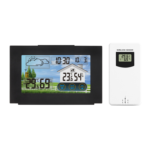 FanJu FJ3551A Table Clock Digital Alarm Electronic Watch Time Date Temperature Humidity Sensor Home Desk Clocks Touch Screen ► Photo 1/6