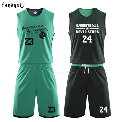 Reversible basketball jerseys