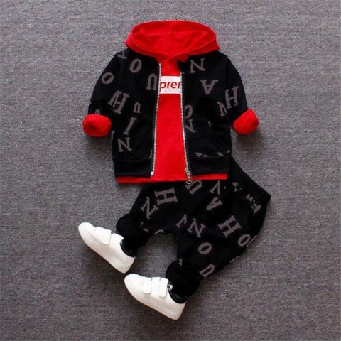 Baby boys clothing sets spring autumn newborn fashion cotton coats+tops+pants 3pcs tracksuits for bebe boys toddler casual sets ► Photo 1/6