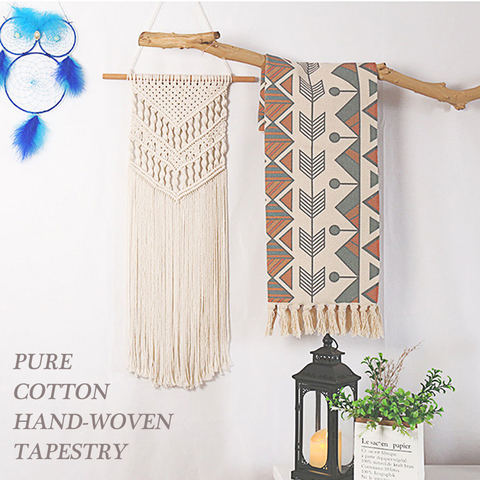 Macrame Wall Hanging Home Decoration Bohemian Tapestry Nordic Art Tassel Decorative Handmade Woven Decorate Creative Gifts ► Photo 1/6