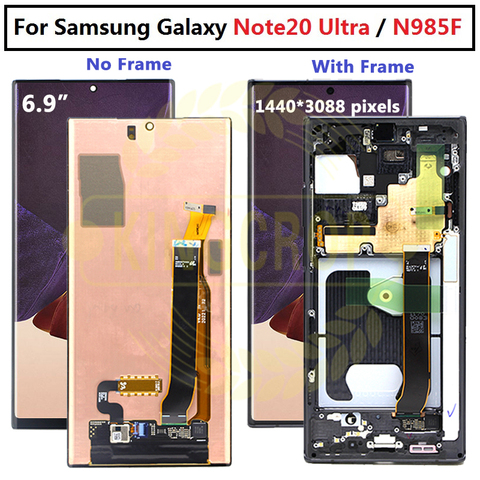 ORIGINAL AMOLED Note 20 Ultra LCD For Samsung Galaxy Note20 Ultra display SM-N985F, SM-N985F/DS 5G n986b Touch Screen Digitizer ► Photo 1/6