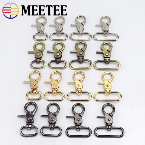 2/4/10pcs Meetee 20/25/32/38mm Luggage Strap Metal Buckles Bags Lobster Carbines Swivel Trigger Snap Hook Collar DIY Accessory ► Photo 1/6