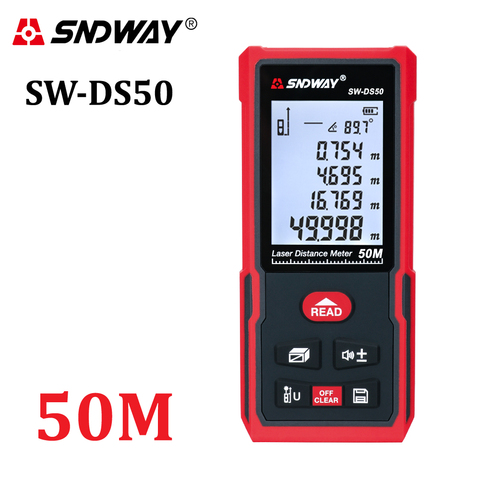 SNDWAY Laser Distance Meter Range Finder 120m 100m 70m 50m Laser Tape Measure Rangefinder Roulette Trena Ruler Measuring Device ► Photo 1/6