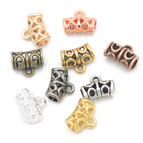 60Pcs 8*11*2mm 9 Color Gourd hollowed-out charm beaded amulet is suitable for Diy beaded spacer bracelet jewelry ► Photo 1/6