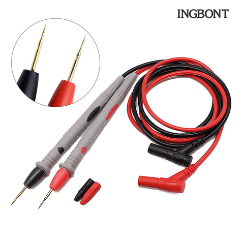 INGBONT 1000V/20A Multimeter Test Probe Digital Multi Meter Thin Tip Needle Lead Wire Pen Cable Kit Voltmeter Tester Accessory ► Photo 1/1