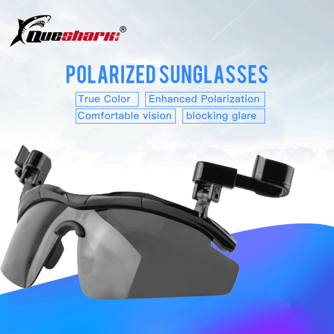 Outdoor Polarized Fishing Glasses Hat Visors Sport Sunglasses Clips Caps Reversible Lens Fishing Biking Hiking Golf Eyewear ► Photo 1/6