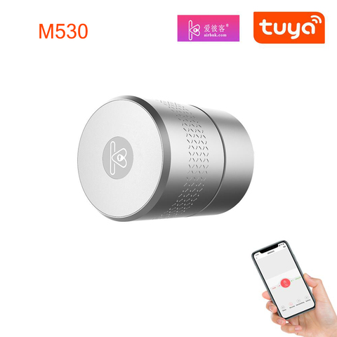 Airbnk M530 Door Lock TUYA Zigbee Smart Lock Fingerprint Smart Home Remote Control Lock Use Original Cylinder Upgrade Door Lock ► Photo 1/1