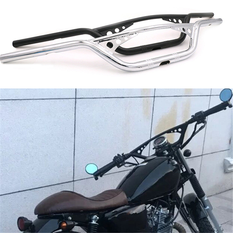 Universal 22mm 25mm Vintage Motorcycle Handlebar for XL883 XL1200 X48 Dyna Softail Tracker Bobber Sportster Handle Bar 7/8'' 1'' ► Photo 1/6
