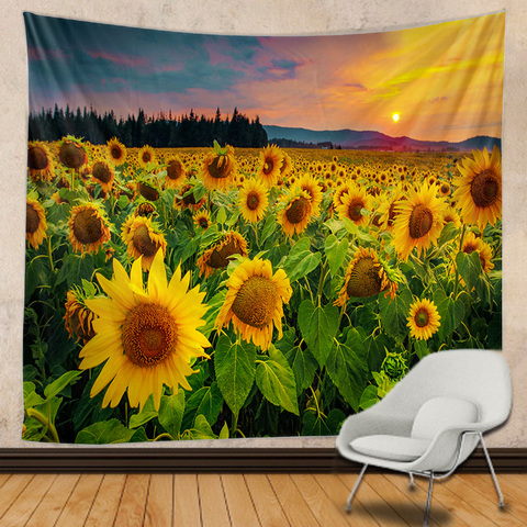 Sunflower tapestry Mandala Wall hanging Tapestry Hippie Home Boho Decor mandala Wall Tapestry ► Photo 1/6