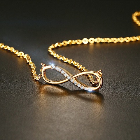Vnox Women Infinity Choker Necklace Statement Bib Charm Fashion Jewelry ► Photo 1/6