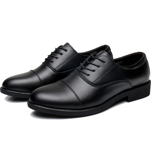 Oxford Mens Dress Shoes Formal Business Lace-up Full Grain Leather Minimalist Shoes for Men 2022 New ► Photo 1/5