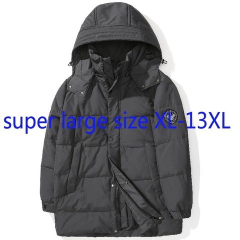 New Arrival Fashion Men Extra Oversized Winter White Duck Down Jacket Thick Loose Casual Coats Plus Size XL-10XL 11XL 12XL 13XL ► Photo 1/1