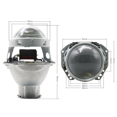 TAOCHIS 3.0 inches Head light retrofit HELLA 3R G5 bi xenon projector lens Using H7 Halogen Projector Xenon LED lamps ► Photo 1/6