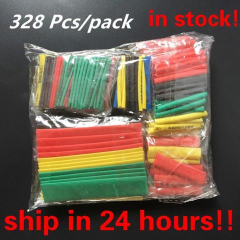 328PCS Polyolefin Insulation Heat Shrink Tubing Tube Sleeve Wrap Wire Assortment Shrinkable Tube Wrap Wire Cable Sleeves Set Hot ► Photo 1/6