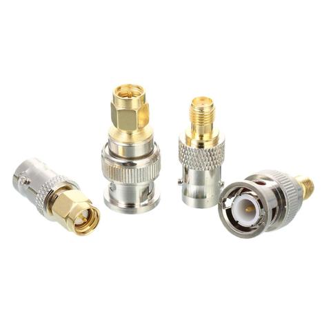 4pcs BNC To SMA Connectors Type Male Female RF Connector Adapter Test Converter Kit Set ► Photo 1/1