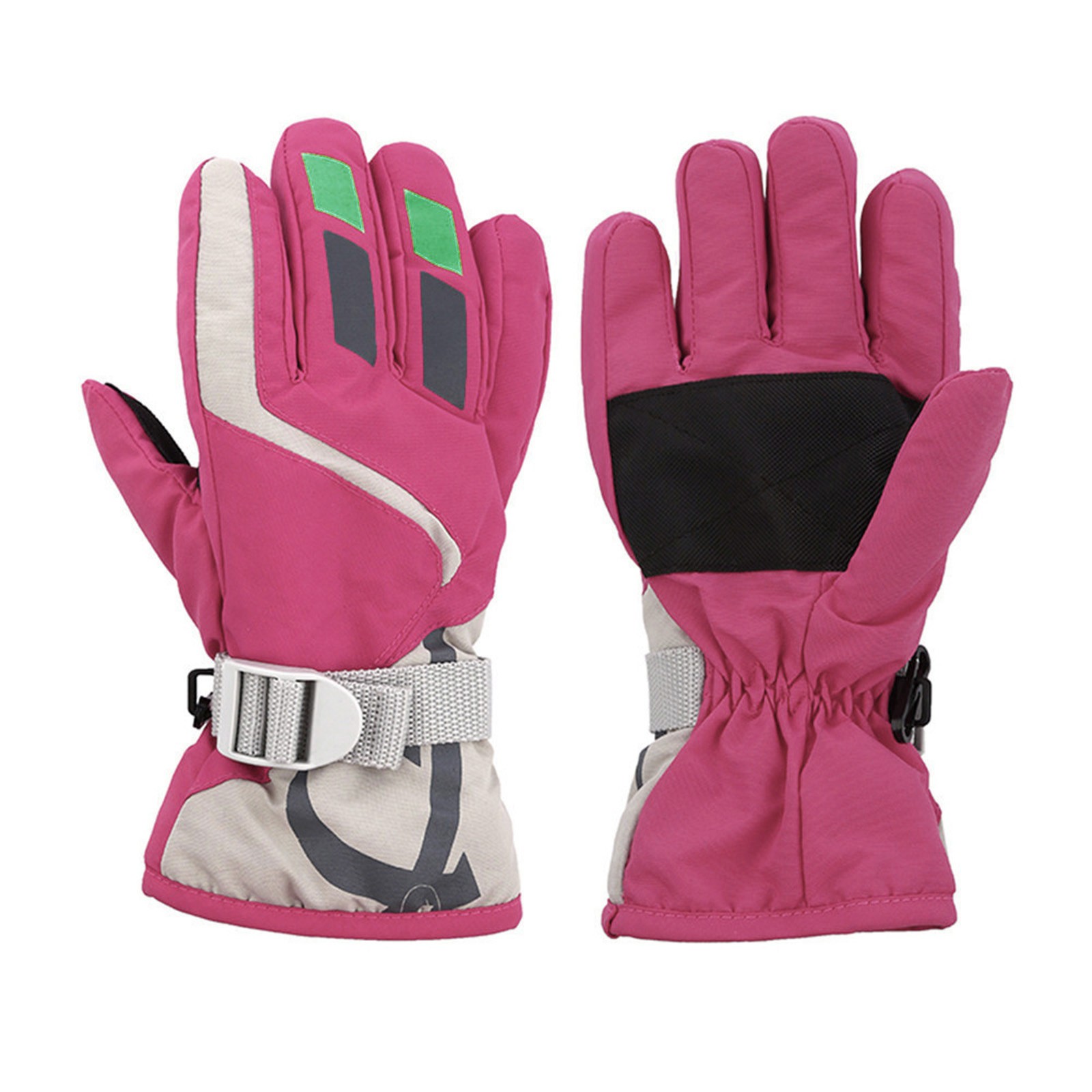 Boys Girls Outdoor Waterproof Windproof Ski Gloves Toddlers Winter Warm For Kids 