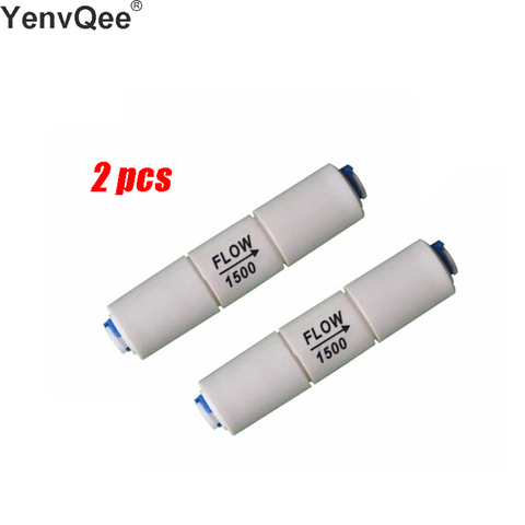 2pcs  Water Filter Parts RO  Flow 1500cc Restrictor  1/4