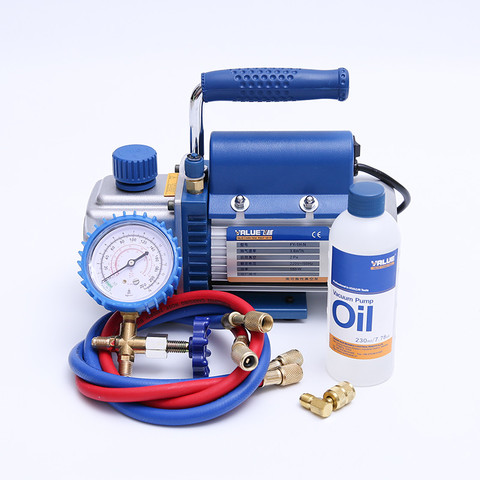 FY-1H-N Air Conditioni Add Fluoride Tool Vacuum Pump Set With Refrigerant Table Pressure Gauge Refrigerant Tube ► Photo 1/6