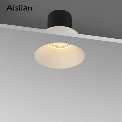 Aisilan Modern LED recessed downlight  frameless built-in spot lamp Minimalist Convenient installation for living room bedroom ► Photo 1/6