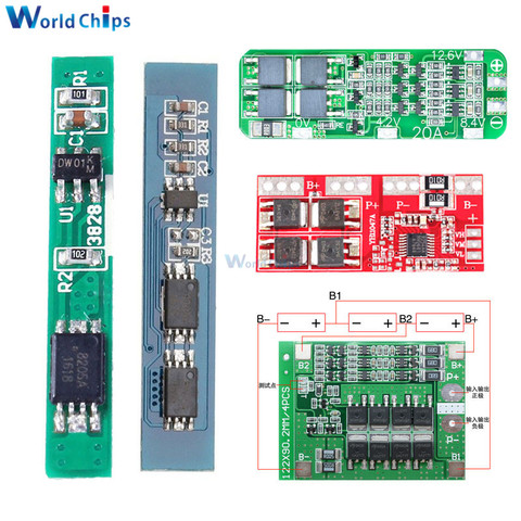 1S 2S 3S 4S 3A 15A 20A 30A Li-ion Lithium Battery 18650 Charger PCB BMS Protection Board For Drill Motor Lipo Cell Module 5S 6S ► Photo 1/6