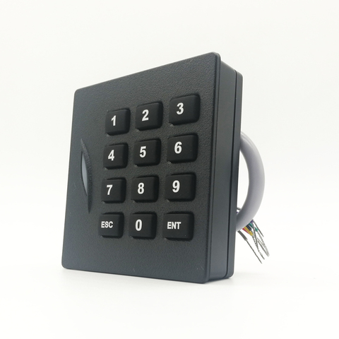 ZK KR102E KR102M Wiegand 26 34 Keypad RFID 125Khz 13.56mhz Access Control Slave Card Reader ► Photo 1/5