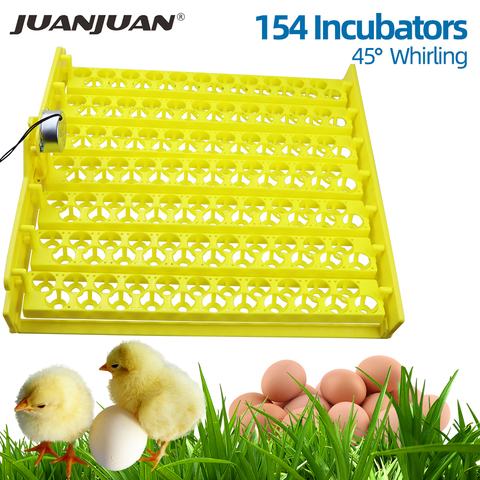 Automatic Egg Incubator Capacity 56/154 Duck Chicken Plastic Egg Tray Incubator Trays Hatching with Auto Turn Motor 30% off ► Photo 1/6