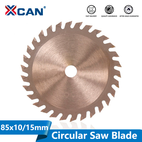 XCAN 1pc 85x10mm /85x15mm 24T 30T 36T TiCN Coated Wood Circular Saw Blade Mini TCT Saw Blade Carbide Tipped Cutting Disc ► Photo 1/6