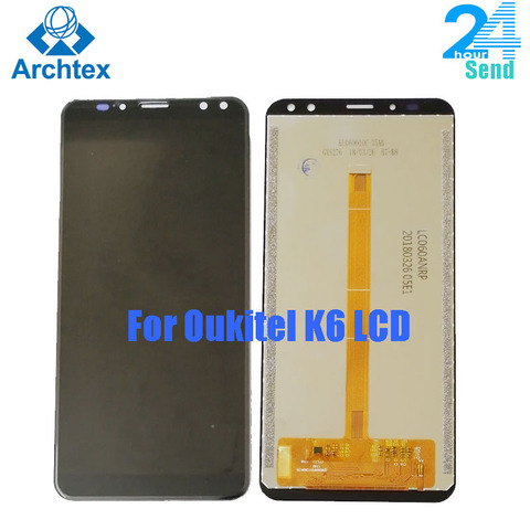 For Original OUKITEL K6 LCD Display+Touch Screen Digitizer Assembly +Tools 5.99 inch 2160x1080P in stock ► Photo 1/5