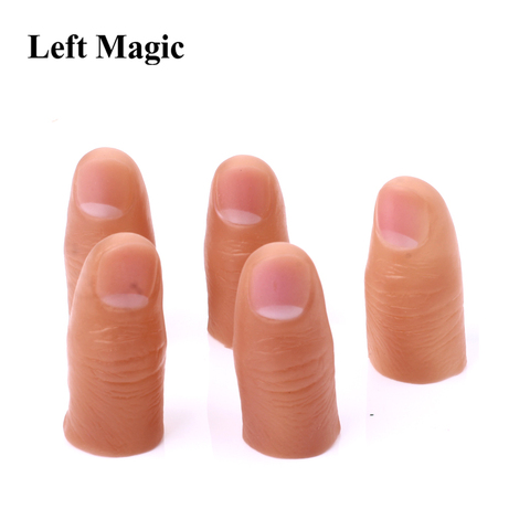 5 Pcs Soft Thumb Tip Finger Fake Magic Trick Close Up Vanish Appearing Finger Trick Props Toy Funny Prank Party ► Photo 1/6