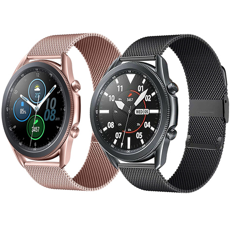 22mm Mesh Milanese Band For Samsung Galaxy Watch 3 45mm 20mm Stainless Steel Bracelet Strap Loop For Samsung Galaxy Watch 3 41mm ► Photo 1/6