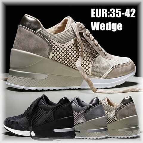 2022 Exclusive Design Women Fashion Heightening Shoes Unique Increased Sole Shoes for Women ► Photo 1/6