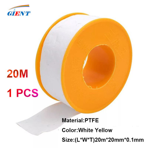 1Roll 20M PTFE Thread Tape Roll Plumbing Plumber Fitting for Water Gas Thread Joint Pipes Seal Plumbing Fitting Plumber Tools ► Photo 1/6