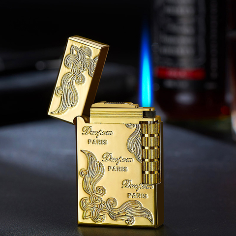 New 2022 Loudly Gas Lighter Square Metal Sideslip Mini Lighters Flint Cigarette Lighters Smoking Accessories Gadgets for Men ► Photo 1/6
