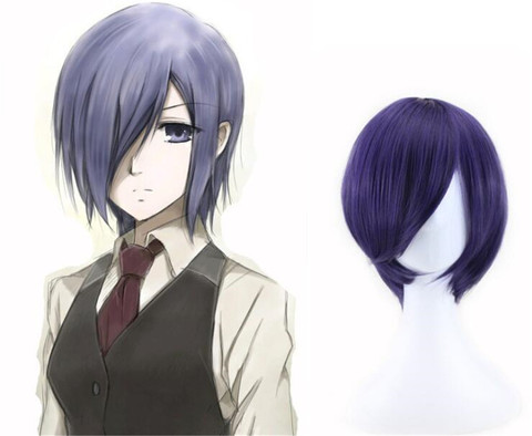 Tokyo Ghoul Touka Kirishima Wig Cosplay Costume Kirishima Toka Women Short Synthetic Hair Halloween Wig  A1059 ► Photo 1/4