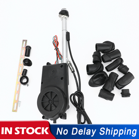 12V Universal Car Auto AM FM Radio Electric Power Automatic Antenna Aerial  Kit - AliExpress