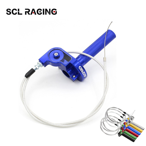 Alconstar 22mm Aluminum Acerbs Throttle Grip Quick Twister and Throttle Cable CRF50 70 110 IRBIS 125 250 Dirt Bike Motorcycle ► Photo 1/6