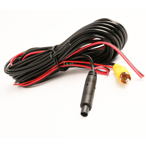 T&xz 6 Meter 4 pin Car Extension Cable RCA Reverse Rear View Parking Camera Video Vehicle Cams Cable Wire Lead ► Photo 1/3