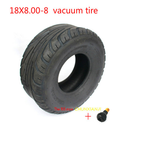 18X8.00-8 inch vacuum tire 205/60-8 inch outer tyre  for four-wheeled Beach Car for Harley Electric Vehicle ATV Gokart Scooter ► Photo 1/6