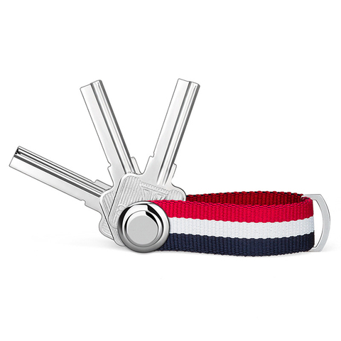 Fashion Ribbon Car Key Pouch Bag Case Wallet Holder Key Wallet Ring Housekeeper EDC Pocket Key Organizer Smart Leather Keychain ► Photo 1/6