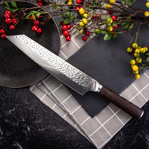 SHUOJI New 9 inch Japanese Kitchen Knife Kirisuke Chef Knives Sushi Sashimi Knives Super Sharp 7Cr15MOV Stainless Steel Knife ► Photo 1/6