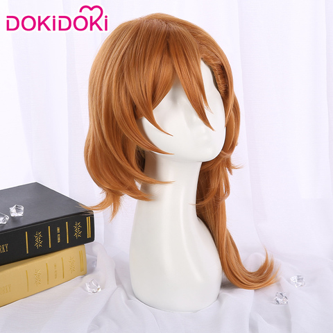 DokiDoki Anime Bungo Stray Dogs Cosplay Nakahara Chuya Wig Men Brown Hair  Anime Bungo Stray Dogs Cosplay Nakahara Chuya Wig ► Photo 1/1