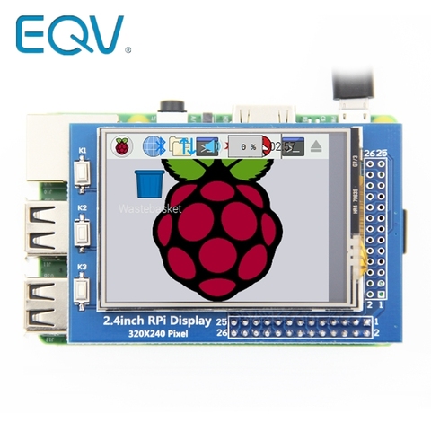 EQV 2.4 / 2.8 inch 320*240 Touch Panel TFT LCD Module Screen Display for Raspberry Pi GPIO Input ► Photo 1/6