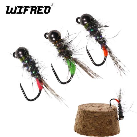 Wifreo 6pcs Trout Fishing Euro Nymph Fly Tungsten Beadhead Jig Fly Fast Sinking Fishing Flies ► Photo 1/6